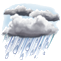 Today: Patchy rain nearby - Wind: Moderate Gale (20km/h) from W - Precipitation: 2.6mm -